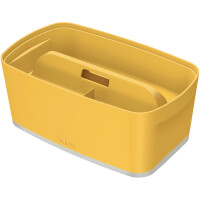 Aufbewahrungsbox Leitz MyBox Cosy 5267 - Klein 318 x 128 x 191 mm gelb/hellgrau ABS-Kunststoff