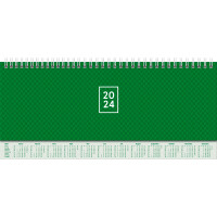 Querterminkalender Brunnen 77262013 - 29,7 x 10,5 cm grün Jahr 2023 2 Seiten/1 Woche 112 Seiten Modell 772 Karton-Einband