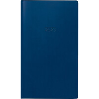 Wochensichtkalender Brunnen 75828304 - 8,7 x 15,3 cm blau Jahr 2024 1 Seite/1 Woche 80 Seiten Modell 758 Kunststoff-Einband